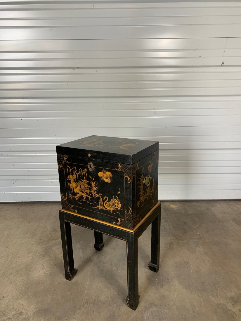 19th- 20th Century Chinoiserie Box on Stand (1 of 6)