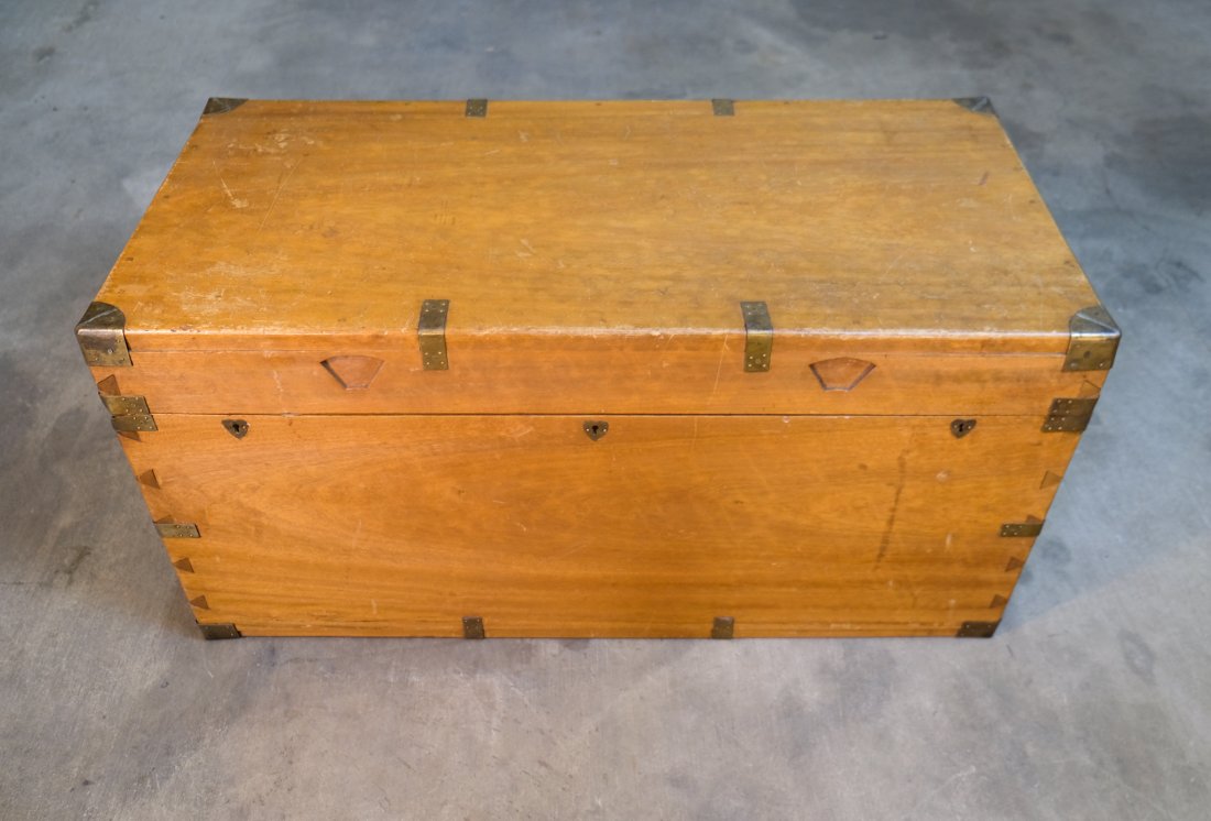 19th Century British Camphorwood Campaign Trunk (1 of 11)