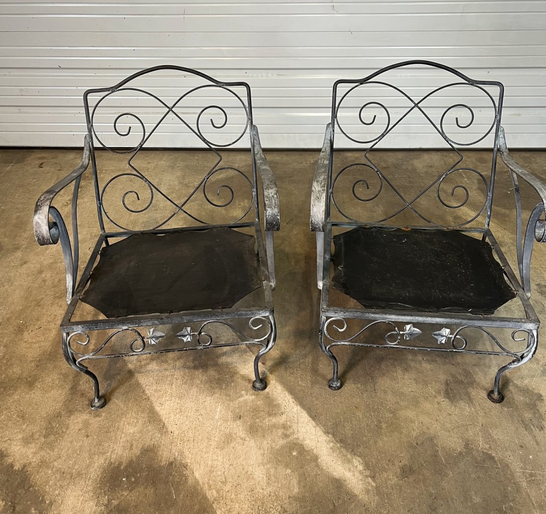 Pair of Woodard Style Garden Chairs (1 of 4)