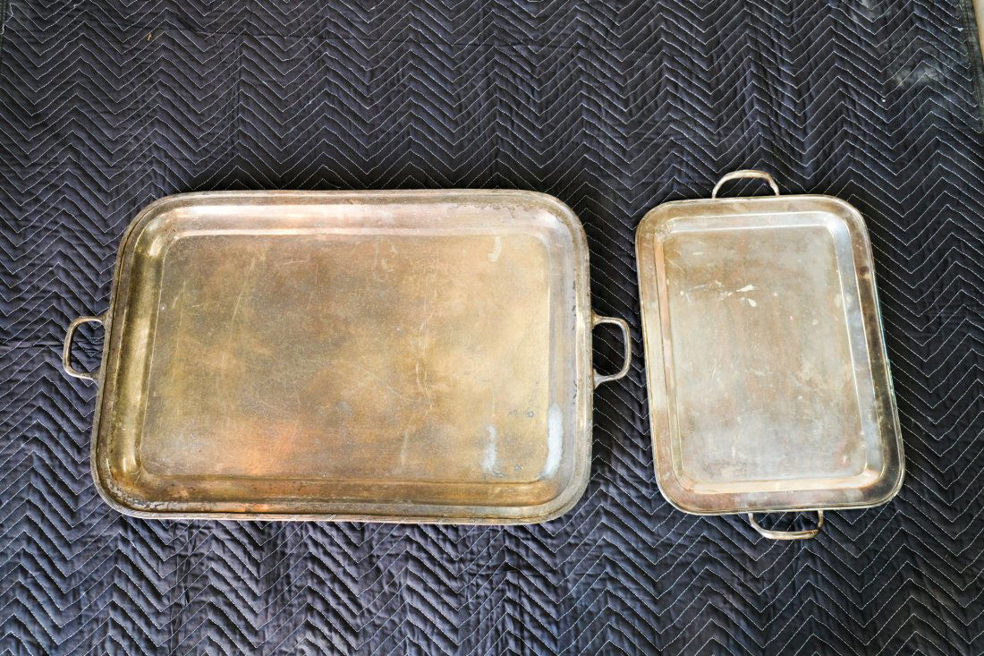 2 Silver Plate Trays (1 of 4)