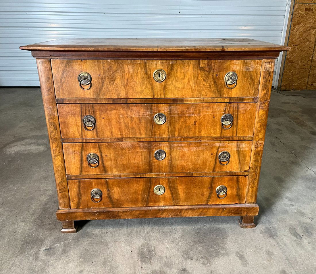 19th Century French Walnut Louis Philippe Chest (1 of 6)