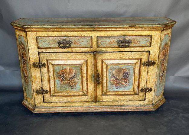 Antique Painted Italian Credenza (1 of 10)