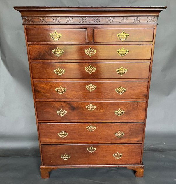 18th Century American Tall Chest (1 of 10)