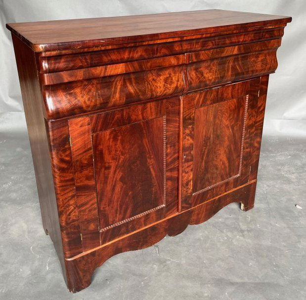 19th Century American Crotch Mahogany Cupboard (1 of 11)