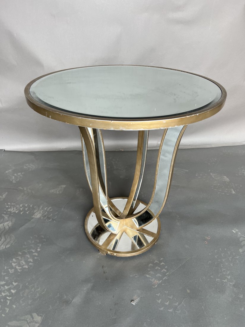 Mid Century Mirrored Table (1 of 4)