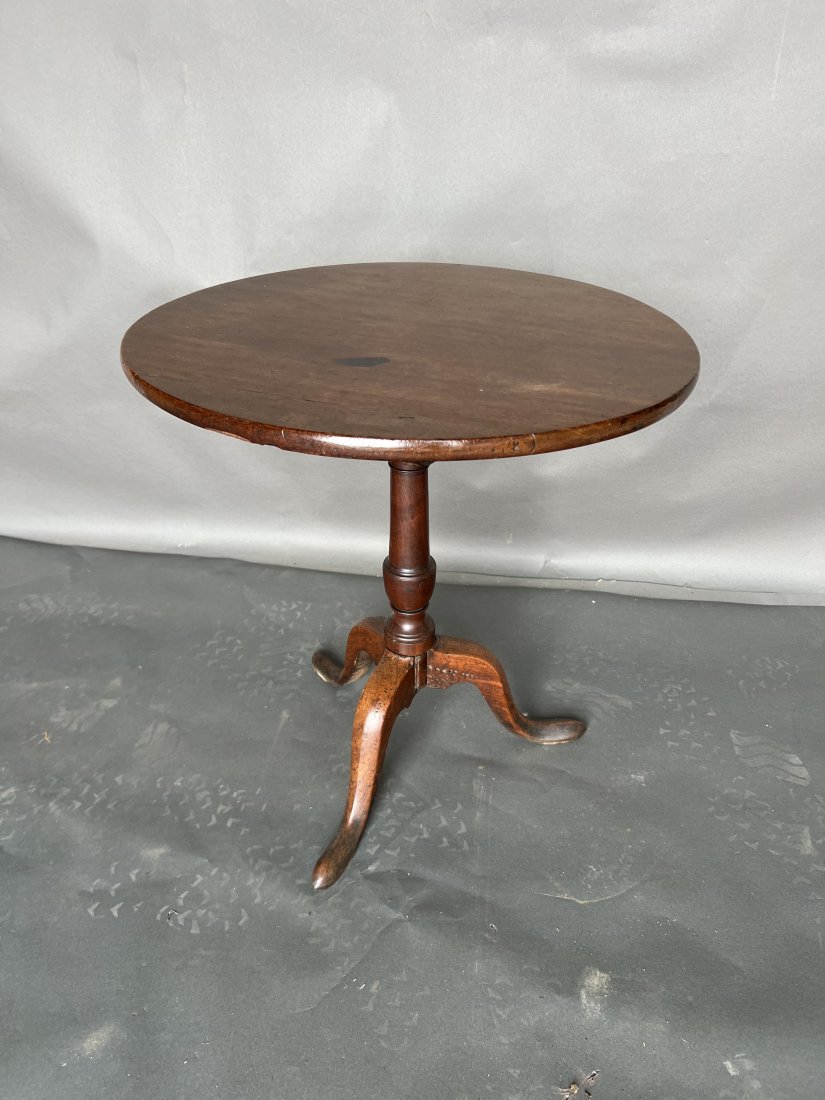 18th - 19th Century English Tilt Top Table (1 of 6)