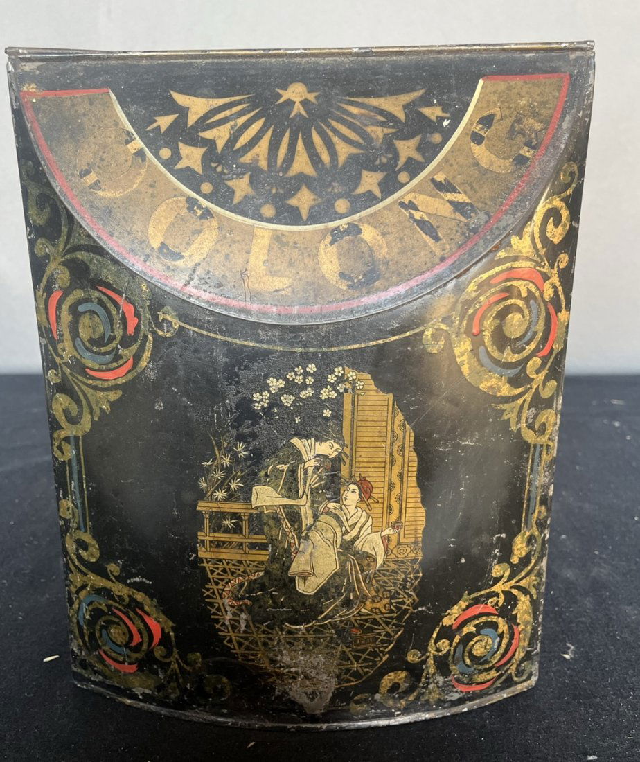 Antique Tole Canister (1 of 4)