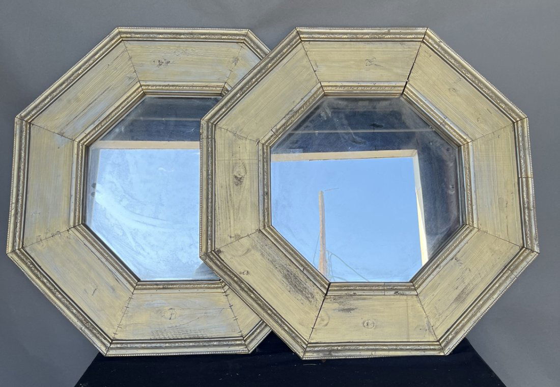 PAIR of Paint decorated Mirrors (1 of 4)