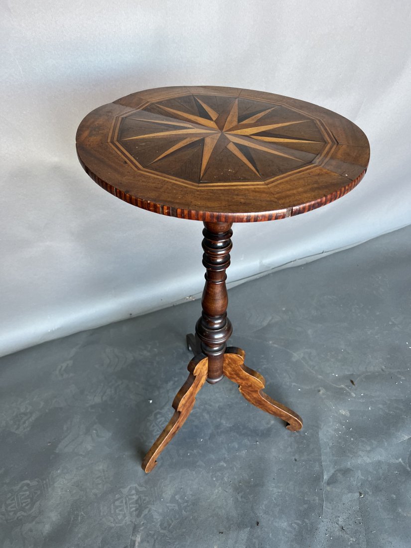 19th Century West Indies Stand with Navigational Star: 19th Century West Indies Stand with Navigational Star 31H x 17 Diameter inches
