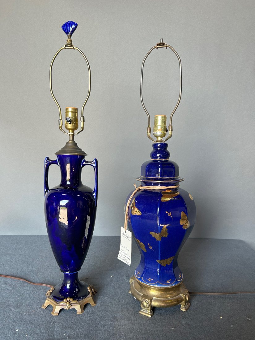 2 Cobalt blue lamps (1 of 5)