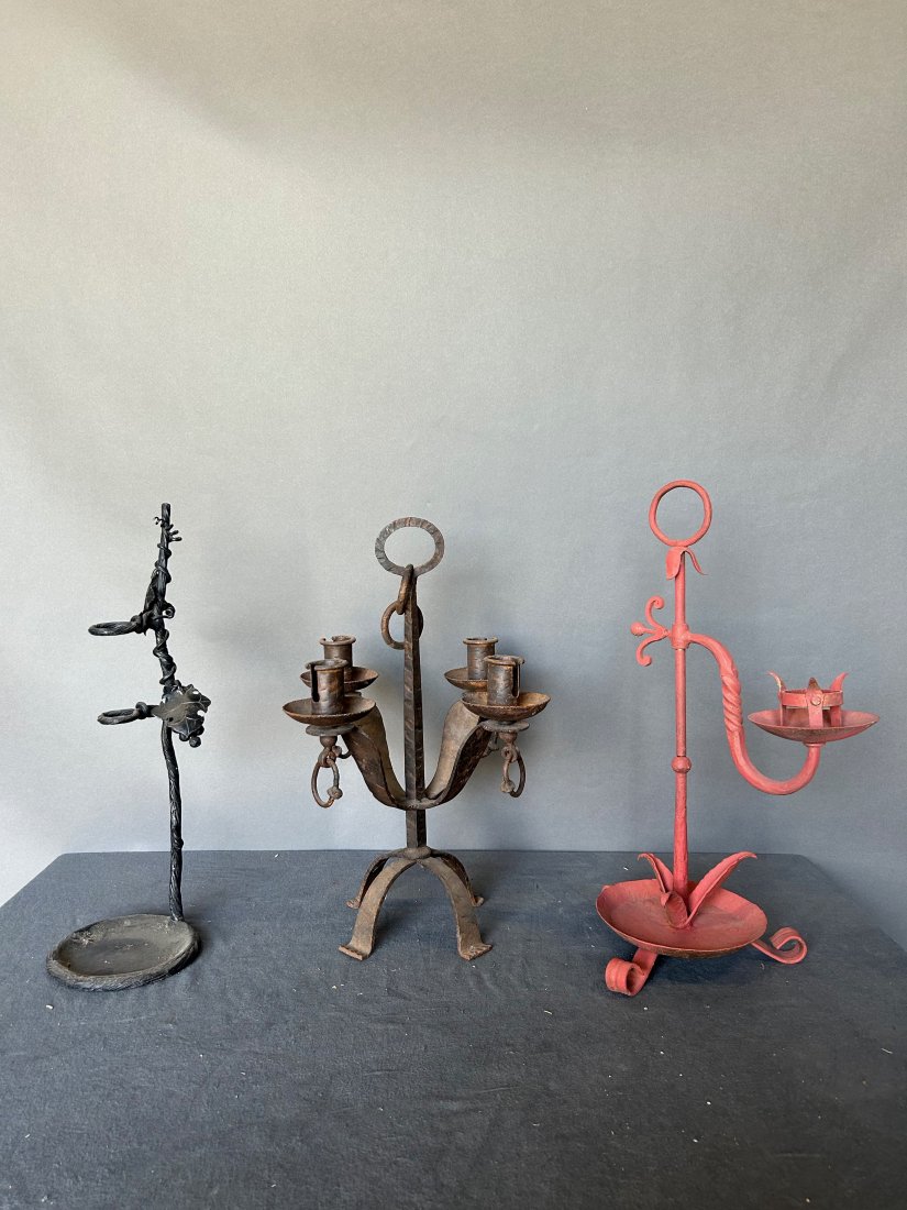 3 Miscellaneous candelabras: 3 Miscellaneous candelabras