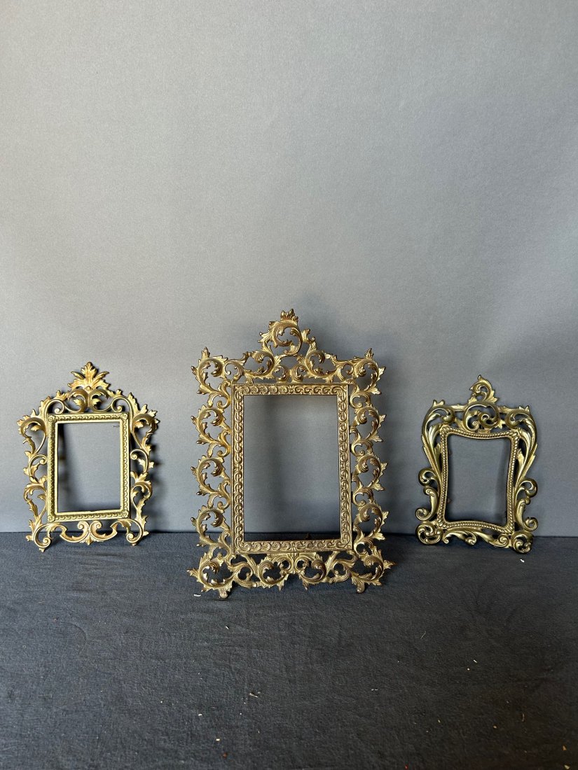 3 Continental bronze frames: 3 Continental bronze frames