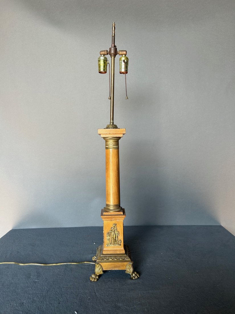 Neoclassical style column form lamp (1 of 4)