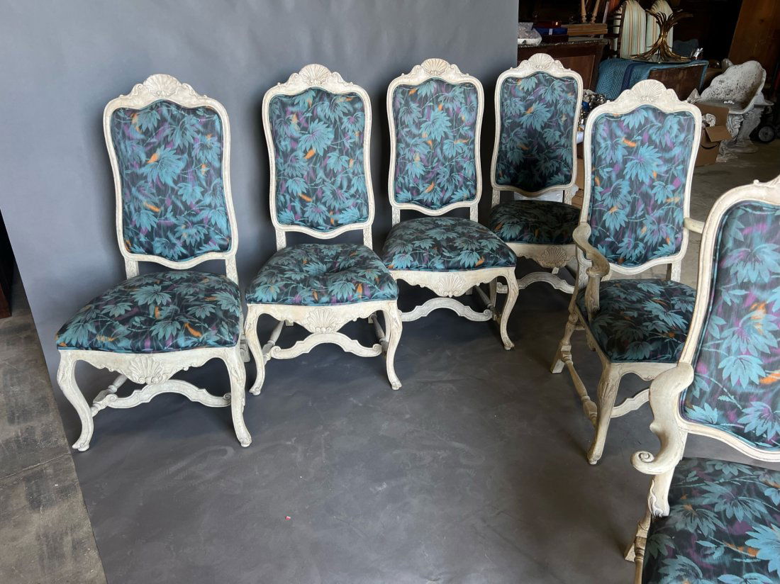 Great set of 6 Designer Paint Decorated Dining Chairs (1 of 7)