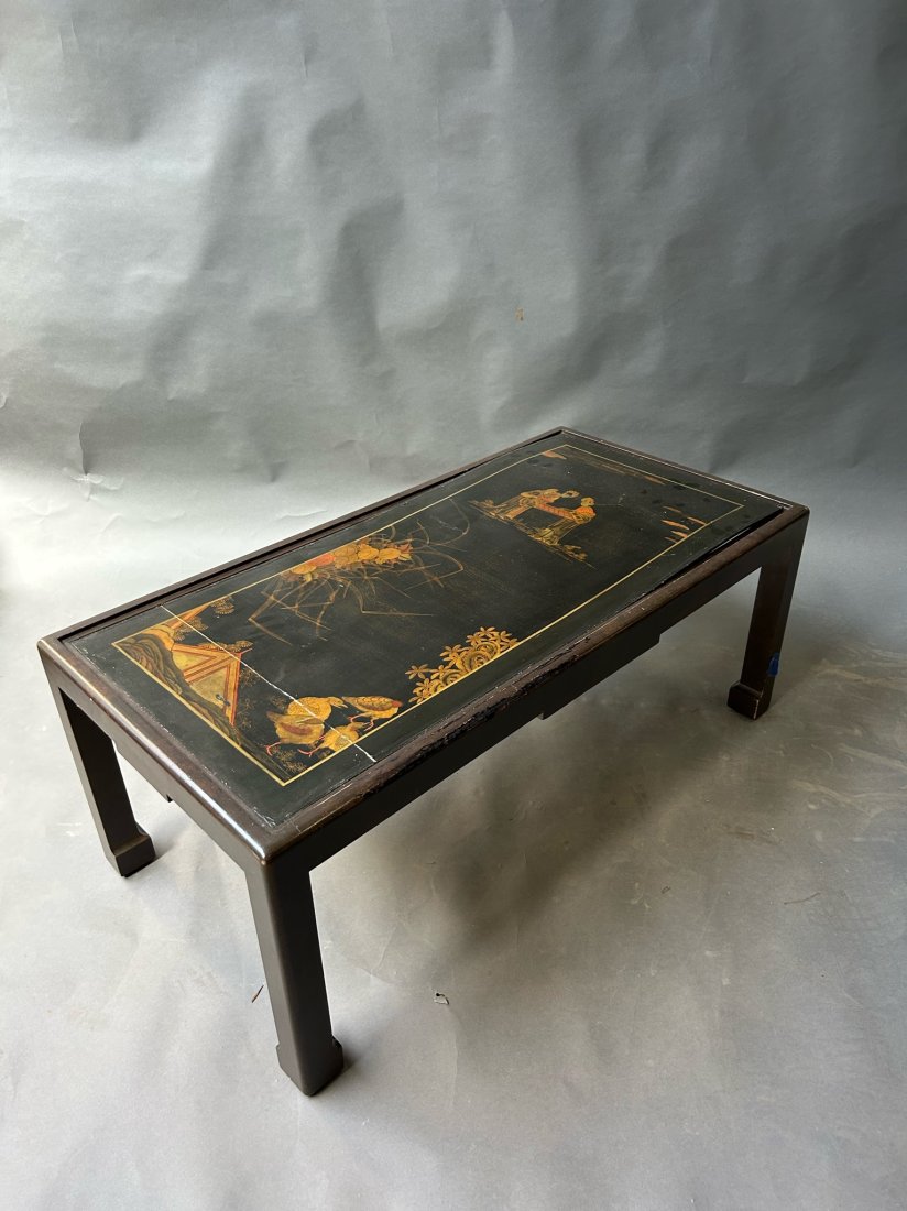 19th- early 20th Century Lacquered Chinoiserie Coffee Table (1 of 8)