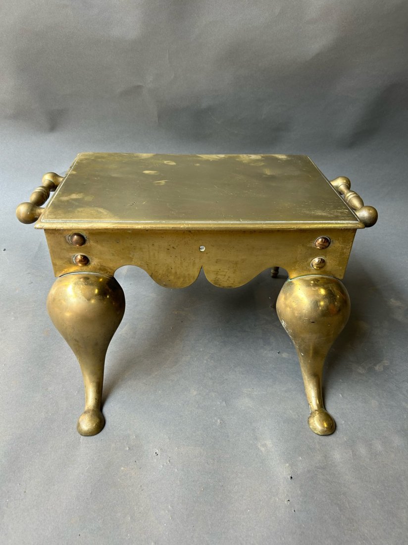 English Brass Fireplace  "Footman" (1 of 4)