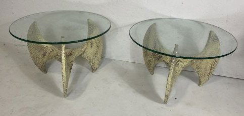 Midcentury Modern/ Vintage Aluminum End Tables (1 of 2)