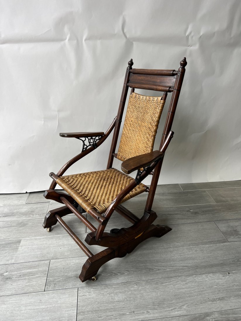 19th Century Aesthetics Movement Rocking Chair: 19th Century Aesthetics Movement Rocking Chair