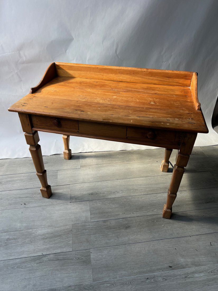 19th Century European Pine Desk (1 of 11)