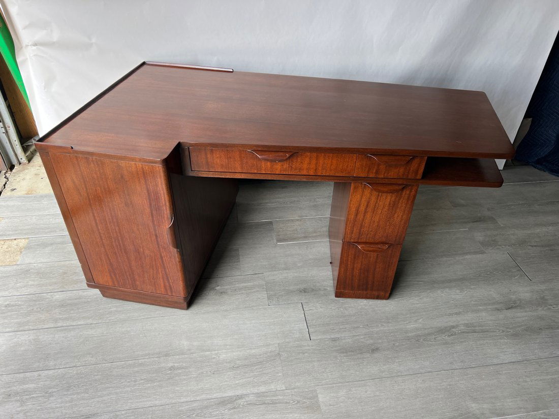American Mid Century Walnut Desk Probably by Edward Wormley for Dunbar (1 of 11)