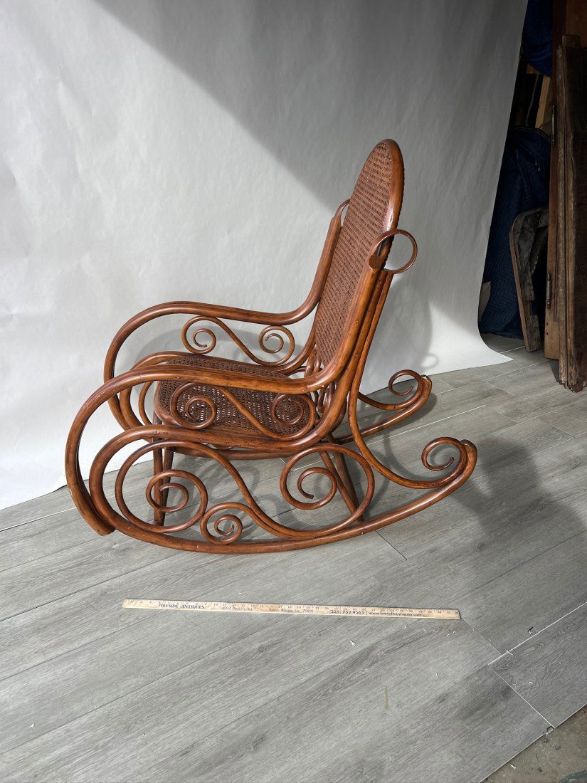 Fabulous Late 19th - early 20th Century Cane and Rattan Rocking Chair (1 of 9)