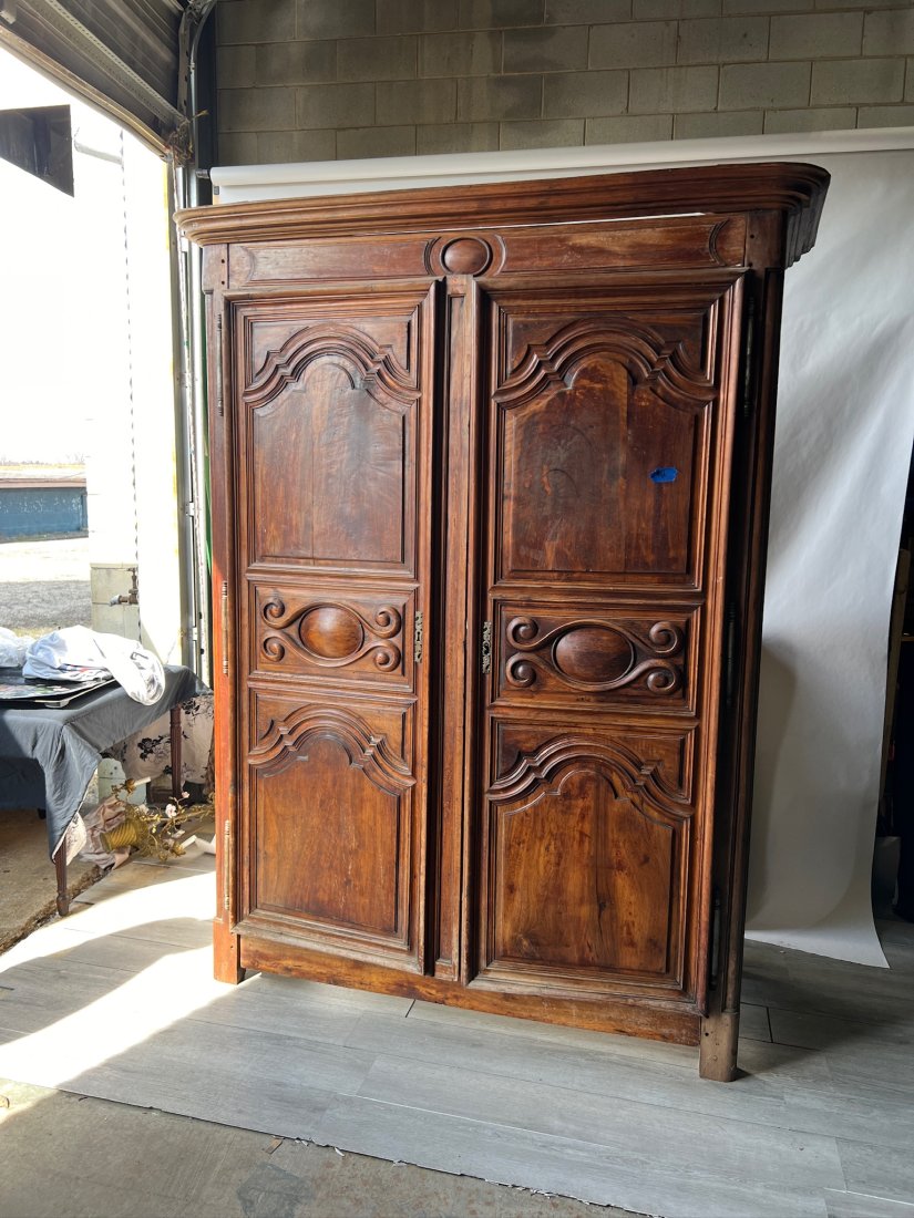 18th Century French Walnut Armoire: 18th Century French Walnut Armoire