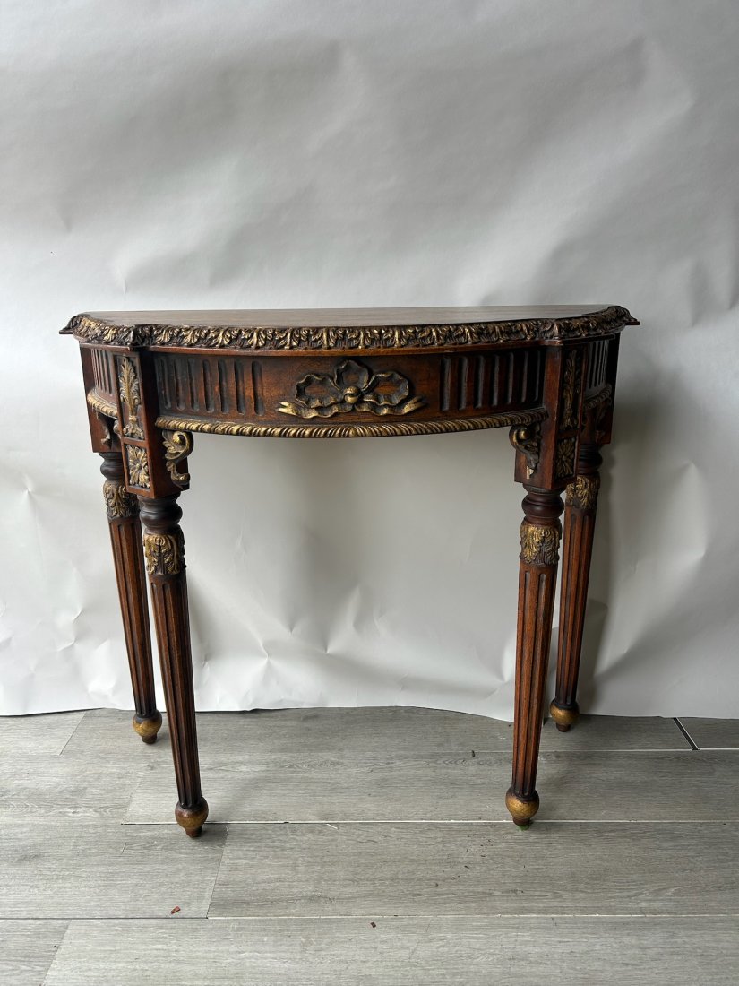 Neoclassical style Parcel Gilt Console: Neoclassical style Parcel Gilt Console