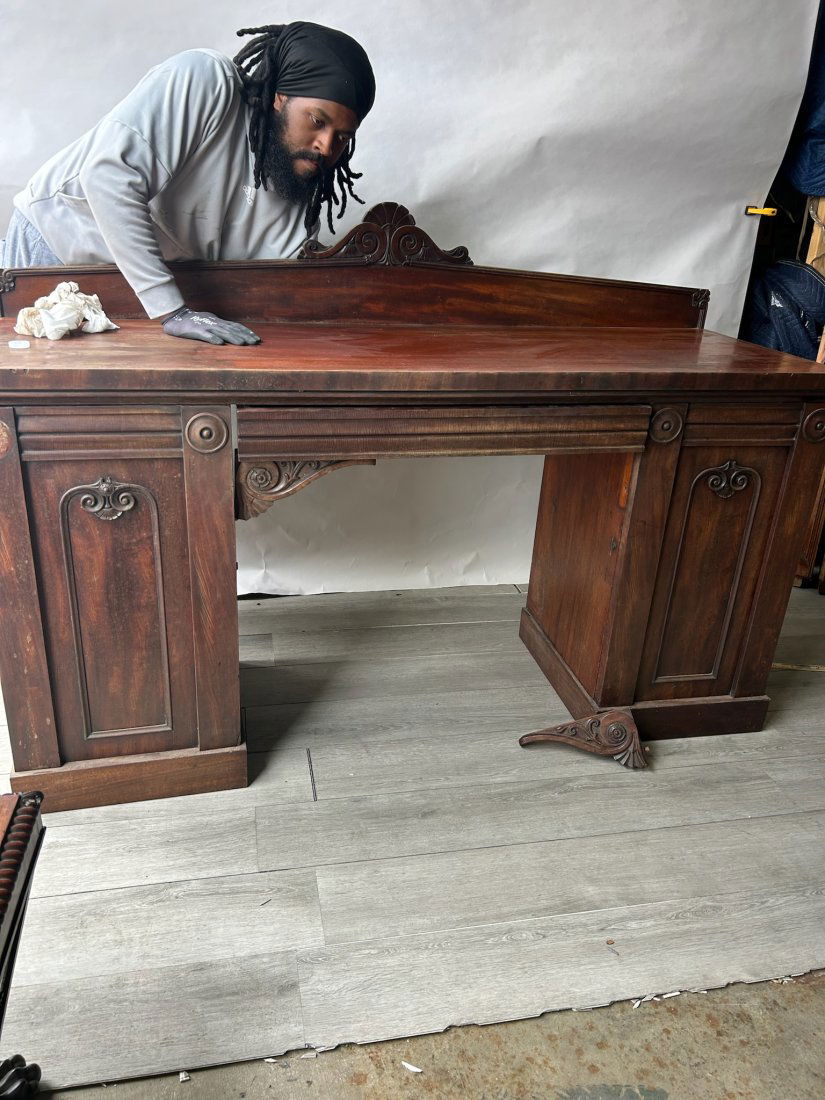 19th Century English or Irish William IV Mahogany Pedestal Sideboard (1 of 7)