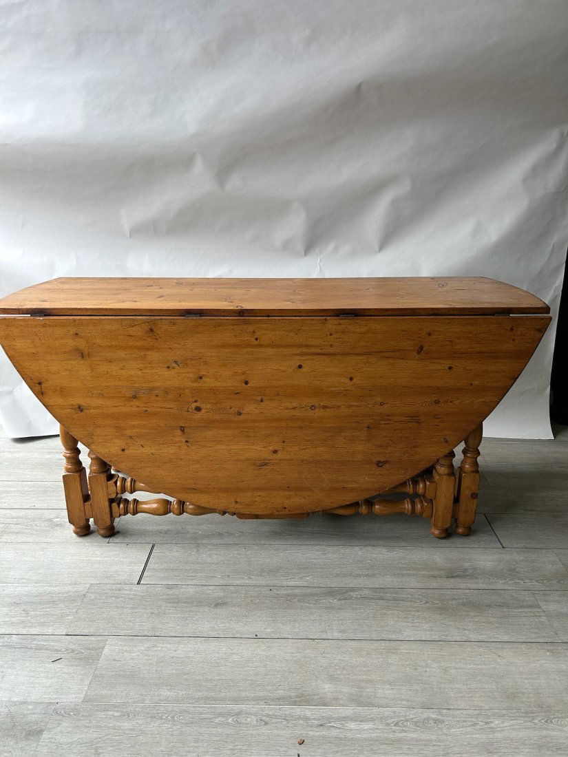 19th Century Pine Gateleg Dining Table (1 of 10)