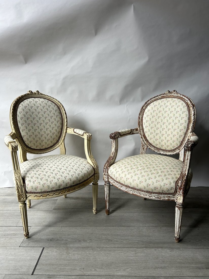 Pair of 19th Century French Armchairs: Pair of 19th Century French Armchairs