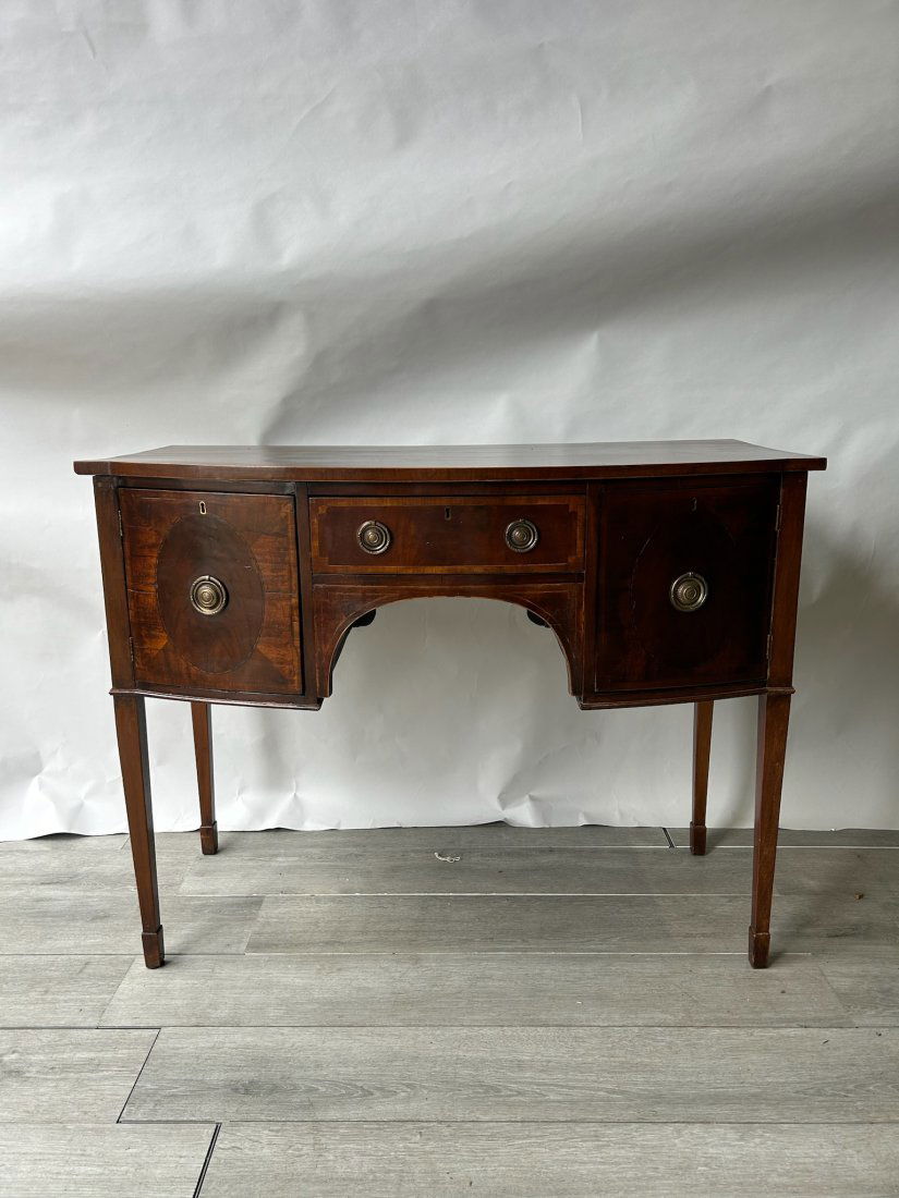 19th Century English Inlaid Sideboard (1 of 10)