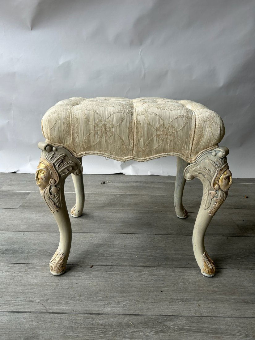 19th- 20th Century French Painted Stool (1 of 8)