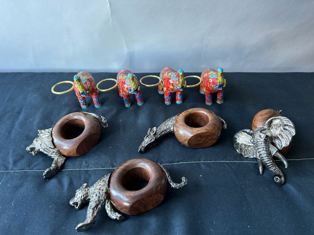 Grouping of Animal Napkin Rings: Grouping of Animal Napkin Rings