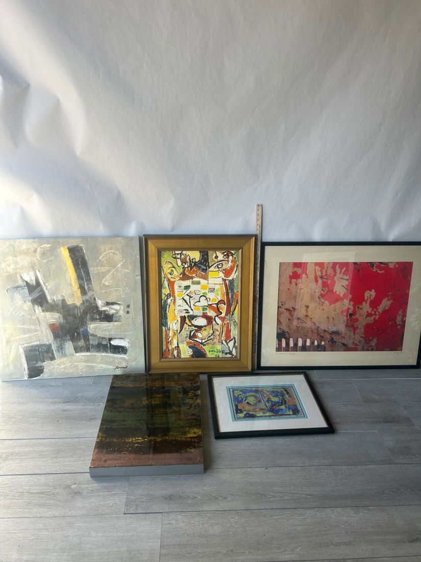 Grouping of 5 framed prints (1 of 11)