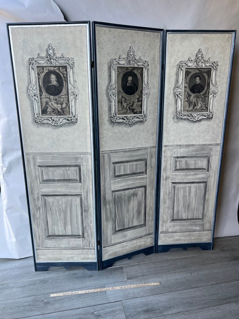 Beautiful hand painted 3 panel Italian screen (1 of 7)