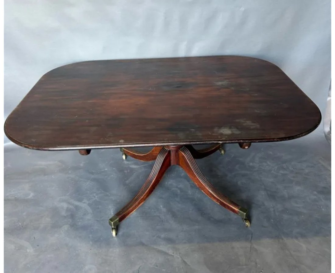 Late 18th- early 19th Century English Mahogany Center Table (1 of 3)