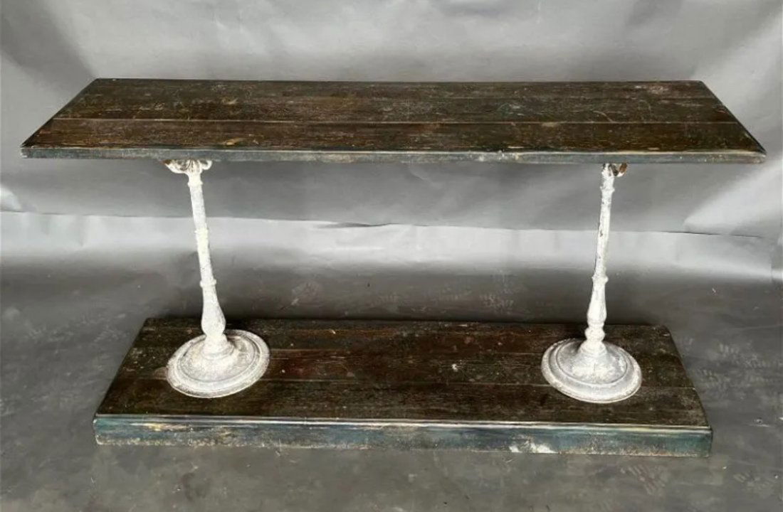 19th- early 20th Century Painted French Potting Console Table (1 of 6)