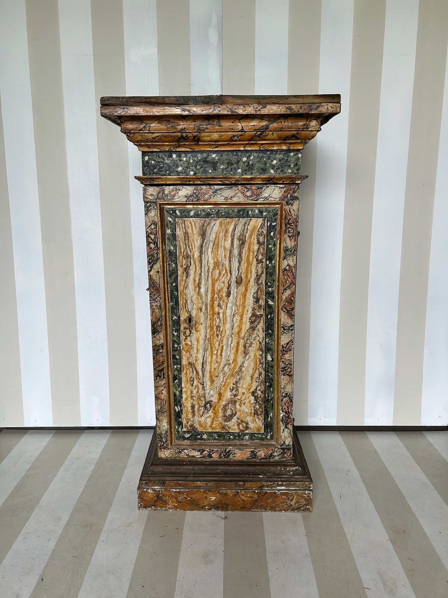 18th- 19th Century Painted Continental Cabinet, probably Swedish or Italian (1 of 13)