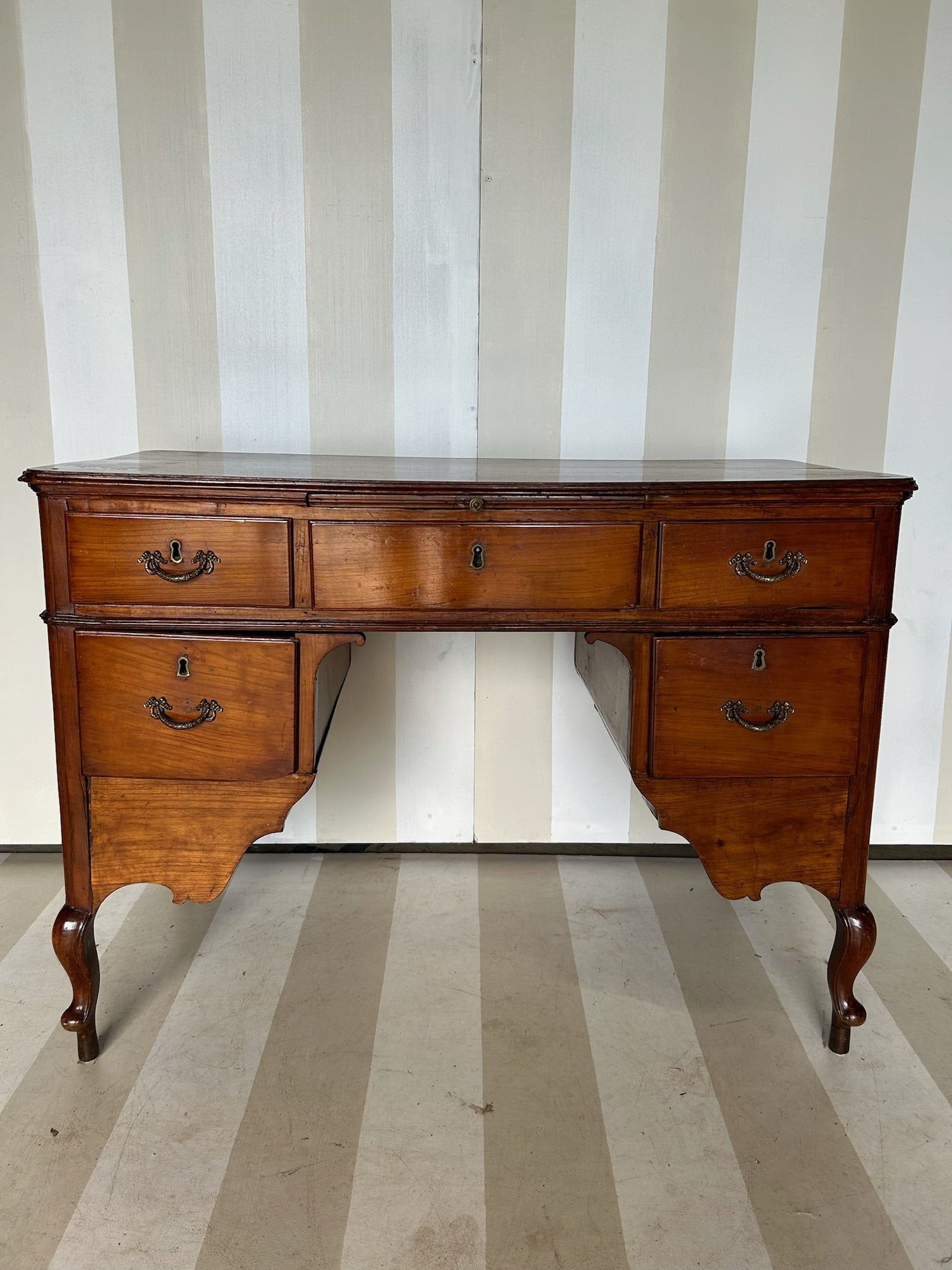 18th- 19th Century Italian Walnut Desk with Writing Slide (1 of 14)