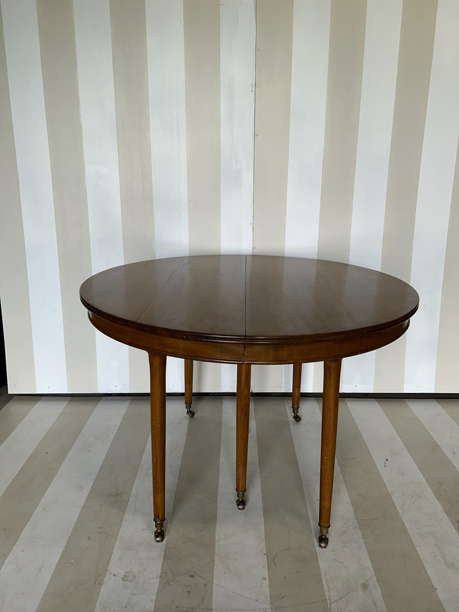 Antique French Directoire Style Dining Table with Three Leaves (1 of 14)