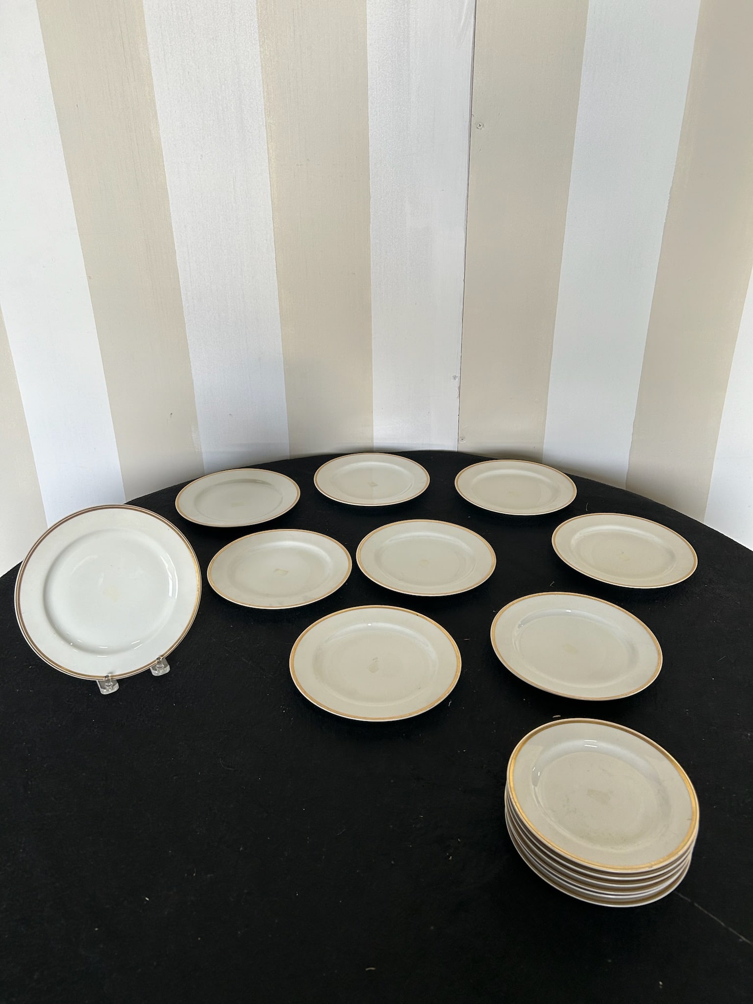 Set of 15 Limoges plates: Set of 15 Limoges plates