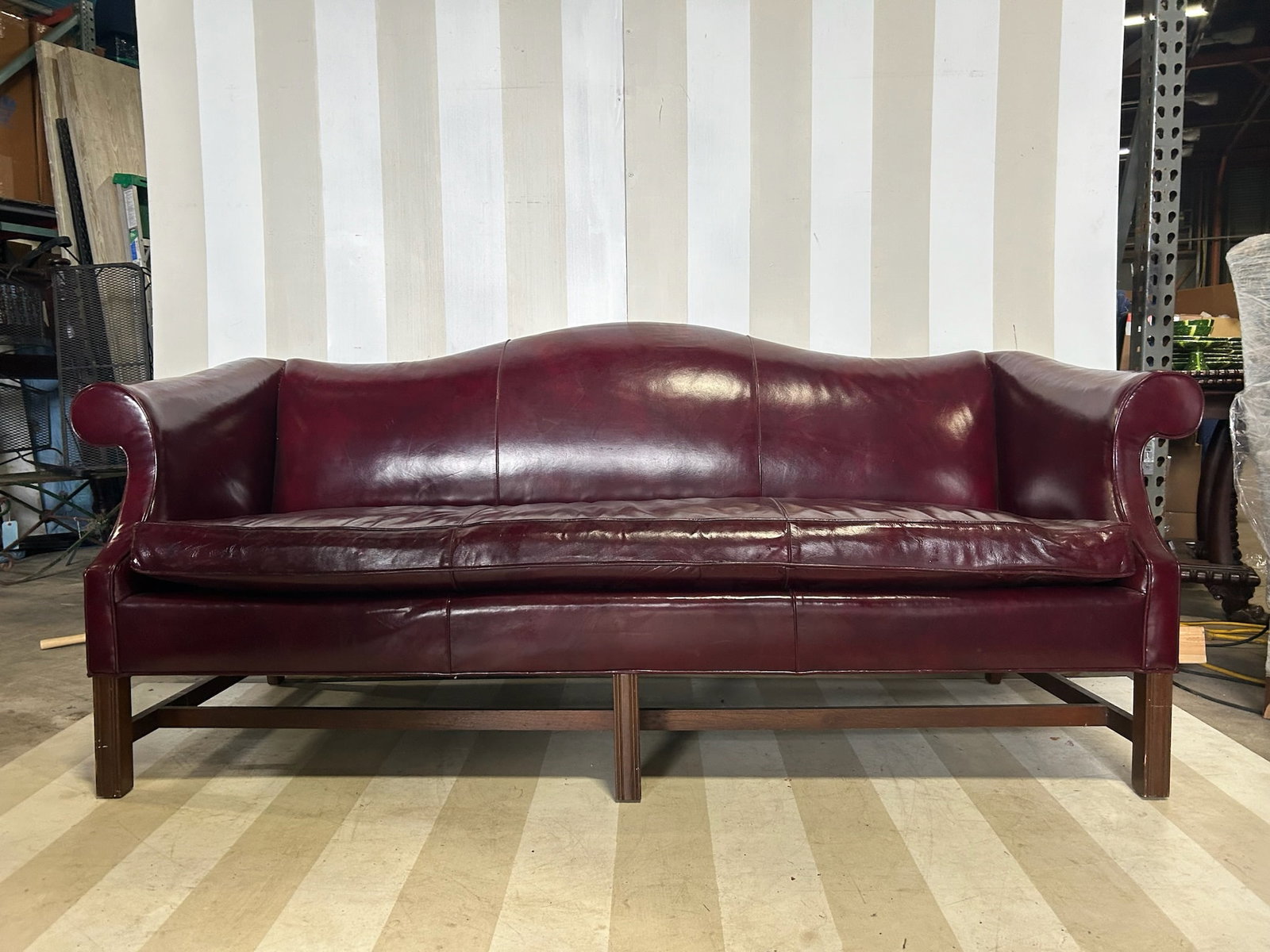 Fairfield Red Leather Sofa (1 of 10)