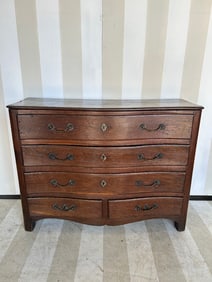 Lovely 18th-19th Century French or Italian Serpentine Chest of Drawers