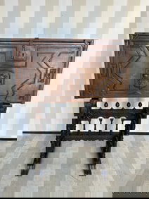 Very Unique 18th Century Hand Carved and Hand Dovetailed Spanish Vargueno