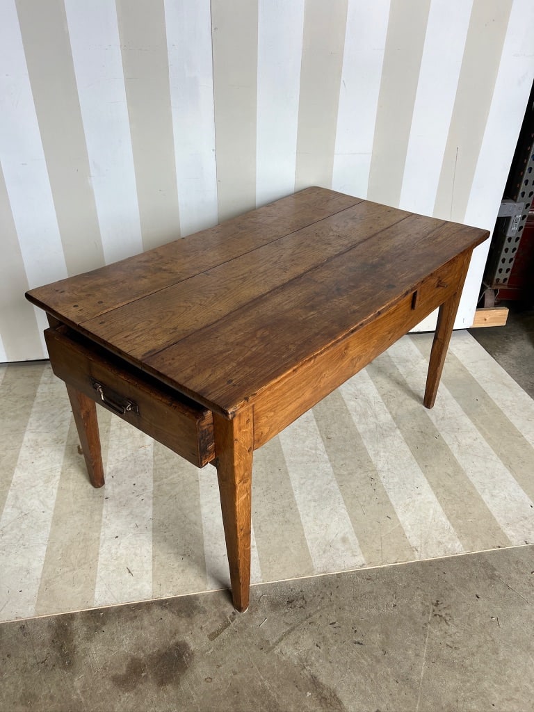 Wonderful smaller scale 18th-19th Century French Table with Drawers (1 of 9)