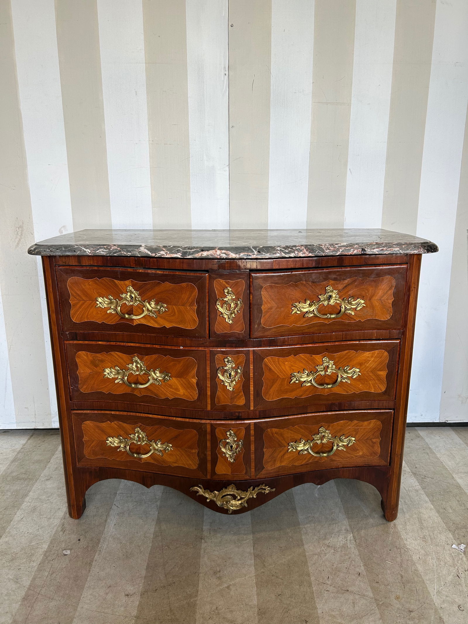 Beautiful 18th- 19th Century French Marble Top Chest (1 of 14)