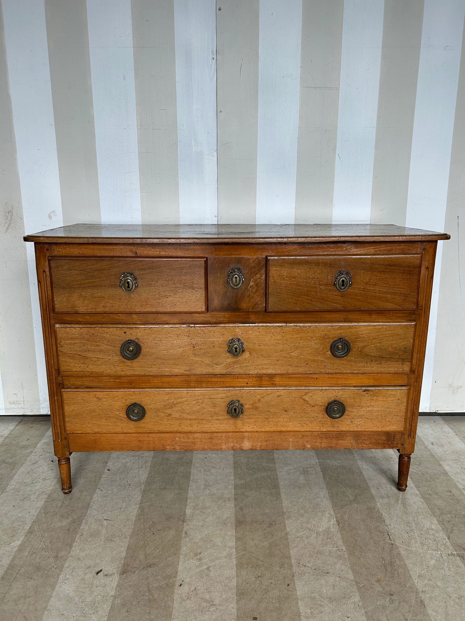 18th- 19th Century French Neoclassical Style Fruitwood Chest (1 of 16)