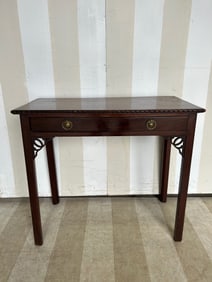 18th- 19th Century English Mahogany Console Table with Drawer
