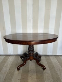 19th Century English Regency Mahogany Center Table