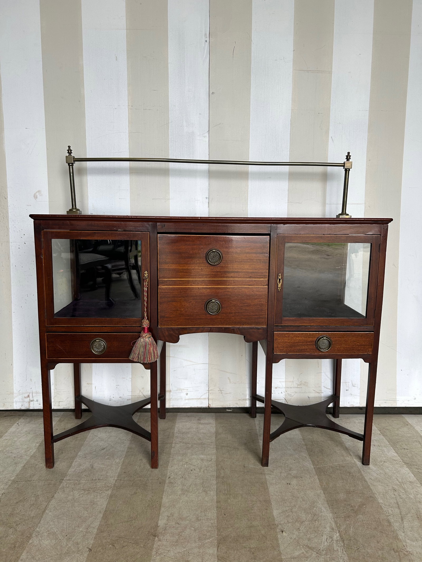 Mahogany Display Sideboard- Very Unique: Mahogany Display Sideboard- Very Unique